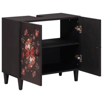 ARDEBO.de - Waschbeckenunterschrank mit Speicher Mehrfarbig 62 x 33 x 58 cm