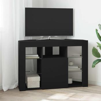 ARDEBO.de - Eck-LED-TV-Schrank Schwarz 105 x 40 x 68 cm Holzwerkstoff