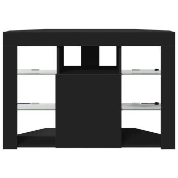 Eck-LED-TV-Schrank Schwarz 105 x 40 x 68 cm Holzwerkstoff