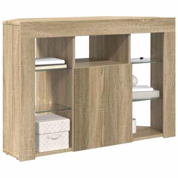Eck-LED-TV-Schrank Sonoma-Eiche 105 x 40 x 68 cm Holzwerkstoff
