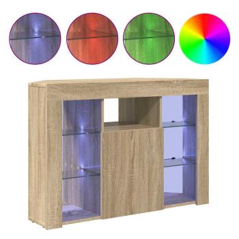 Eck-LED-TV-Schrank Sonoma-Eiche 105 x 40 x 68 cm Holzwerkstoff