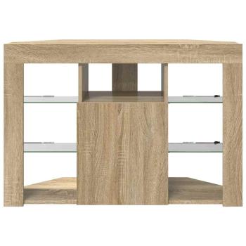 Eck-LED-TV-Schrank Sonoma-Eiche 105 x 40 x 68 cm Holzwerkstoff