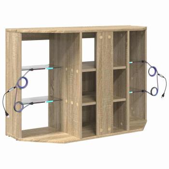 Eck-LED-TV-Schrank Sonoma-Eiche 105 x 40 x 68 cm Holzwerkstoff