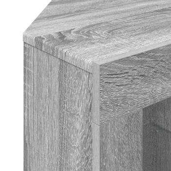 Eck-LED-TV-Schrank Graues Sonoma 105 x 40 x 68 cm Holzwerkstoff