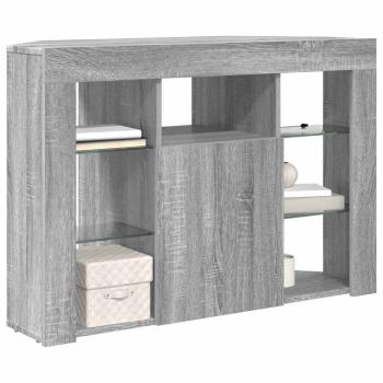 Eck-LED-TV-Schrank Graues Sonoma 105 x 40 x 68 cm Holzwerkstoff
