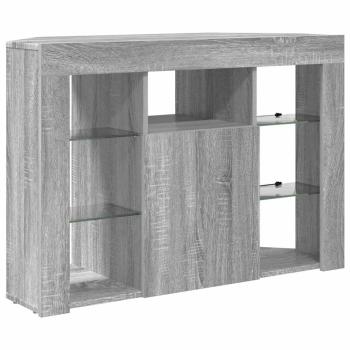 Eck-LED-TV-Schrank Graues Sonoma 105 x 40 x 68 cm Holzwerkstoff