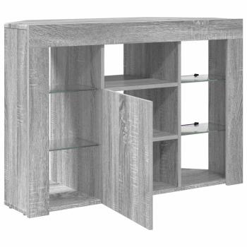 Eck-LED-TV-Schrank Graues Sonoma 105 x 40 x 68 cm Holzwerkstoff