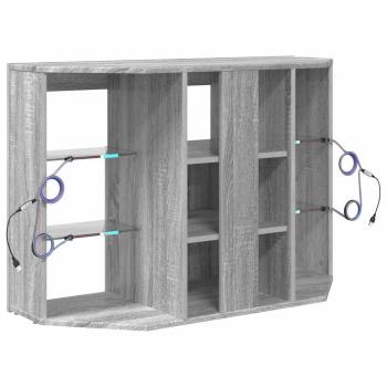 Eck-LED-TV-Schrank Graues Sonoma 105 x 40 x 68 cm Holzwerkstoff