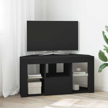 ARDEBO.de - Eck-LED-TV-Schrank Schwarz 105 x 40 x 68 cm Holzwerkstoff