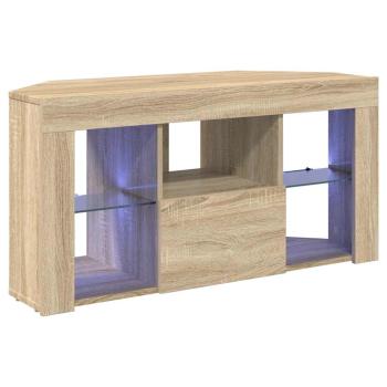 Eck-LED-TV-Schrank Sonoma-Eiche 105 x 40 x 68 cm Holzwerkstoff