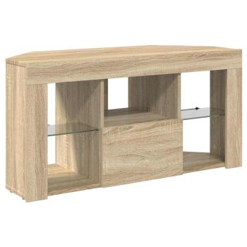 Eck-LED-TV-Schrank Sonoma-Eiche 105 x 40 x 68 cm Holzwerkstoff
