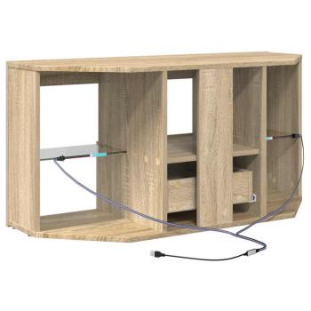 Eck-LED-TV-Schrank Sonoma-Eiche 105 x 40 x 68 cm Holzwerkstoff