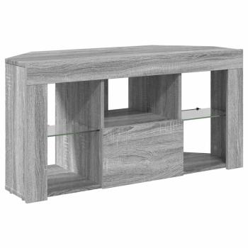 Eck-LED-TV-Schrank Graues Sonoma 105 x 40 x 68 cm Holzwerkstoff