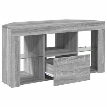 Eck-LED-TV-Schrank Graues Sonoma 105 x 40 x 68 cm Holzwerkstoff