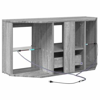Eck-LED-TV-Schrank Graues Sonoma 105 x 40 x 68 cm Holzwerkstoff