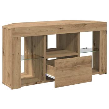 Eck-LED-TV-Schrank Artisan-Eiche 105 x 40 x 68 cm Holzwerkstoff