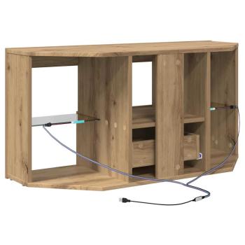 Eck-LED-TV-Schrank Artisan-Eiche 105 x 40 x 68 cm Holzwerkstoff