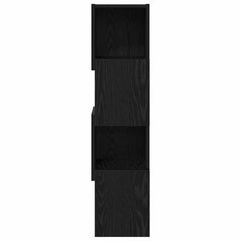Eckschrank 25,5x25x102cm Holzwerkstoff Schwarz Eichen-Optik