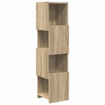 Eckschrank Weiß 25,5x25x102cm Holzwerkstoff