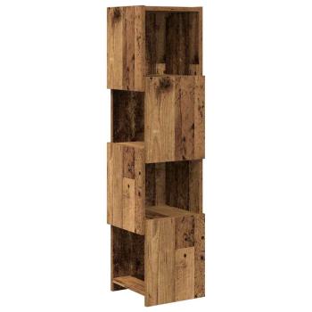 ARDEBO.de - Eckschrank Weiß 25,5x25x102cm Holzwerkstoff