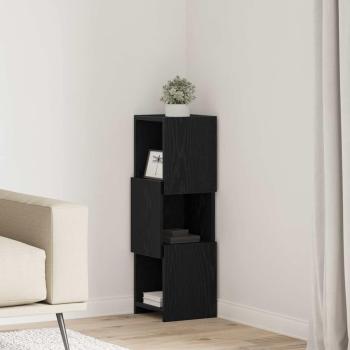 ARDEBO.de - Eckschrank Weiß 25,5x25x80cm Holzwerkstoff