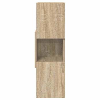 Eckschrank Weiß 25,5x25x80cm Holzwerkstoff