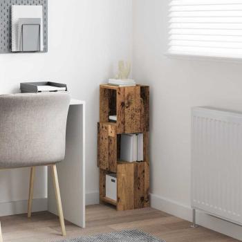 Eckschrank Weiß 25,5x25x80cm Holzwerkstoff