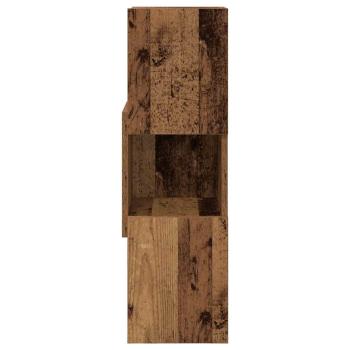 Eckschrank Weiß 25,5x25x80cm Holzwerkstoff