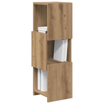 ARDEBO.de - Eckschrank Weiß 25,5x25x80cm Holzwerkstoff
