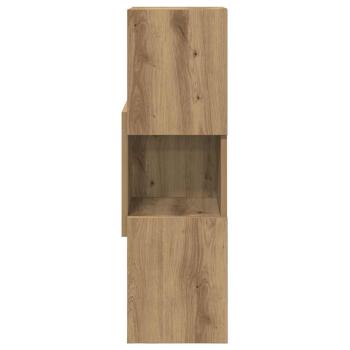 Eckschrank Weiß 25,5x25x80cm Holzwerkstoff