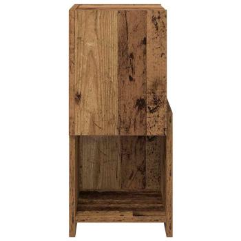 Eckschrank Weiß 25,5x25x55cm Holzwerkstoff