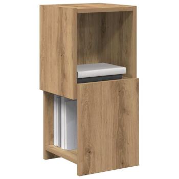ARDEBO.de - Eckschrank Weiß 25,5x25x55cm Holzwerkstoff