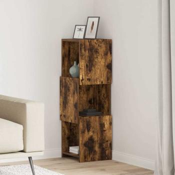 ARDEBO.de - Eckschrank Weiß 30,5x30x95cm Holzwerkstoff