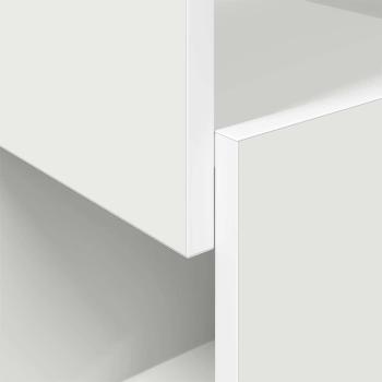 Eckschrank Weiß 30,5x30x65cm Holzwerkstoff