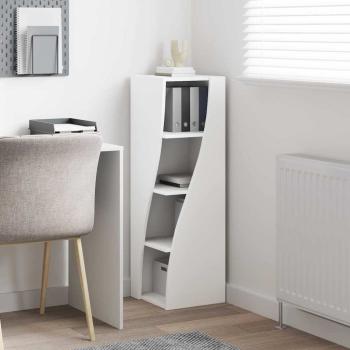 Eckschrank Weiß 32x32x102cm Holzwerkstoff