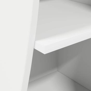 Eckschrank Weiß 32x32x102cm Holzwerkstoff