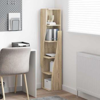 Eckschrank Weiß 27,5x27x140cm Holzwerkstoff