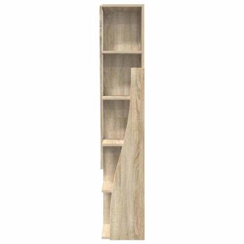 Eckschrank Weiß 27,5x27x140cm Holzwerkstoff