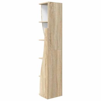 Eckschrank Weiß 27,5x27x140cm Holzwerkstoff