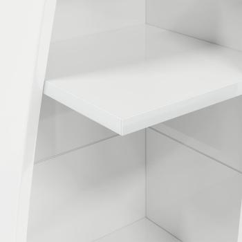 Eckschrank Weiß 27,5x27x140cm Holzwerkstoff