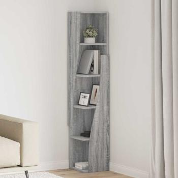 ARDEBO.de - Eckschrank Weiß 27,5x27x140cm Holzwerkstoff