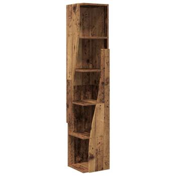 Eckschrank Weiß 27,5x27x140cm Holzwerkstoff