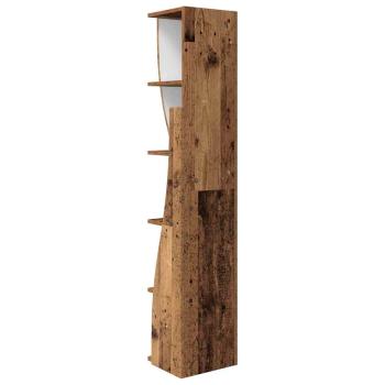 Eckschrank Weiß 27,5x27x140cm Holzwerkstoff