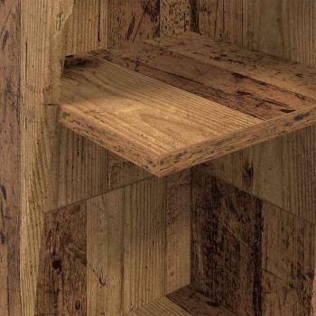 Eckschrank Weiß 27,5x27x140cm Holzwerkstoff