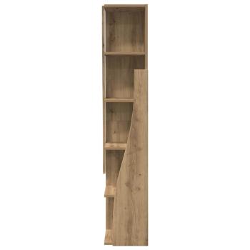 Eckschrank Weiß 27,5x27x140cm Holzwerkstoff