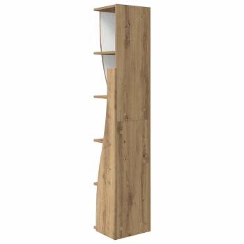Eckschrank Weiß 27,5x27x140cm Holzwerkstoff