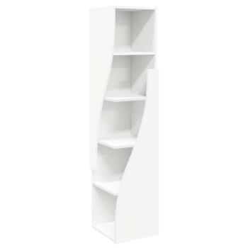 ARDEBO.de - Eckschrank Weiß 32x32x140cm Holzwerkstoff