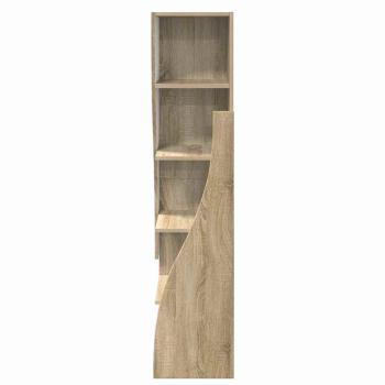 Eckschrank Weiß 32x32x140cm Holzwerkstoff