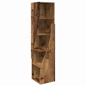 Eckschrank Weiß 32x32x140cm Holzwerkstoff