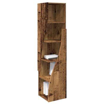 Eckschrank Weiß 32x32x140cm Holzwerkstoff